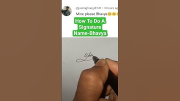 Bhavya Signature#calligraphy #cursivehandwriting #handwriting #signature