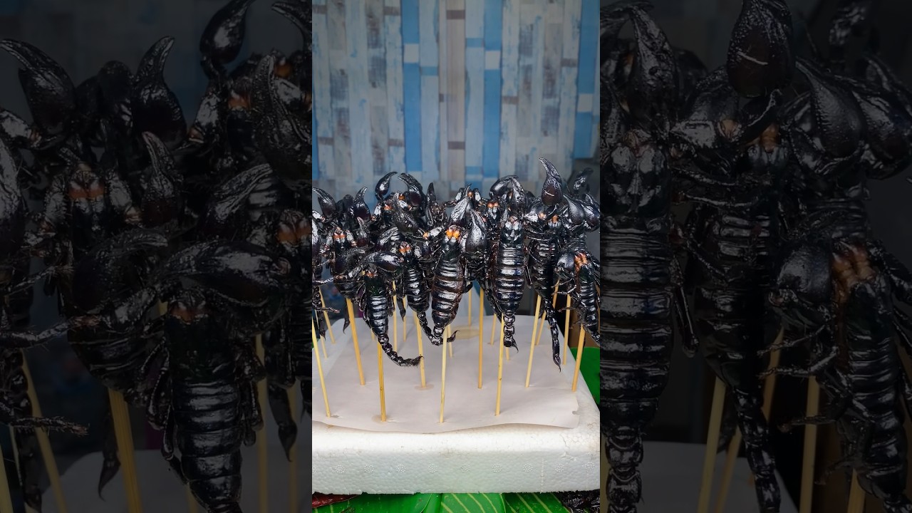 Экзотическая еда в Таиланде - Жареный скорпион