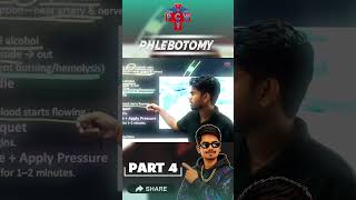 🩸 Phlebotomy Basics | Blood Collection Process | Paramedical Shorts 🩸( Part -4 )