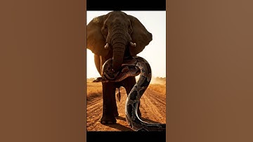 Giant Python Wraps Elephant — Brave Rescue Team Saves the Day! #EpicPawRescue #4K #AnimalRescue