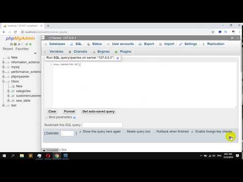 Video: How To Change Encoding In Phpmyadmin