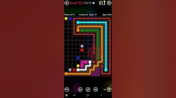 How To Solve Flow Free 12x15 Mega Mania Pack Level 55 Board Walk Through Solution Walkthrough