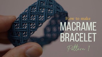 [Eng sub]how to make - Macrame Bracelet - pattern1