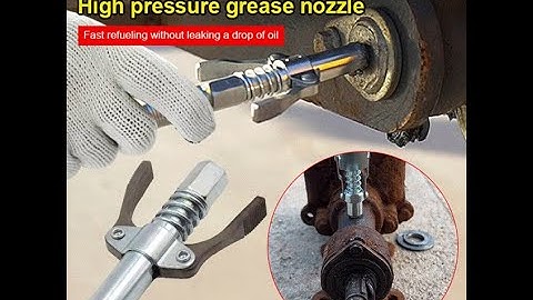 Double Handle Locking Pliers High Pressure Grease Nozzle
