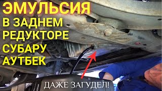 Эмульсия в заднем редукторе Subaru Outback, даже загудел