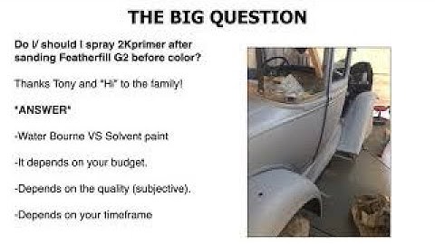 Spraying Directly Over Evercoat Featherfill G2 Polyester Primer ??🤔