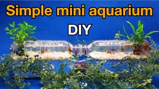 DIY How to make a simple mini Aquarium