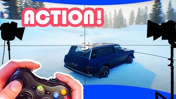 This filmset can be directed with a xbox controller