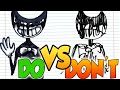 DOs & DON'Ts Drawing INK DEMON, BENDY etc. from Bendy and the Ink Machine In 1 Minute CHALLENGE!