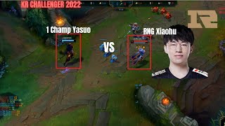 RNG Xiaohu vs 1 Champ Yasuoin  Korea Challenger 2022 Patch 12.14 Replay | How To play Taliyah Mid