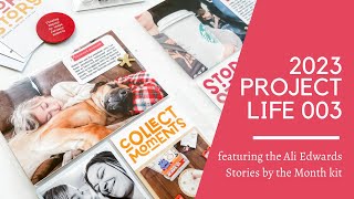 Project Life 2023 | Week 3 Process Video | featuring Ali Edwards Stories by the Month Kit