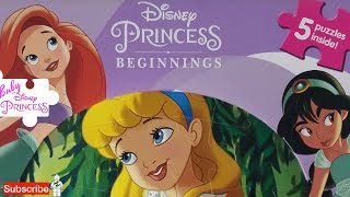 Disney My First Puzzle Book With Disney Baby Princess Jasmine, Tiana, Belle, And Ariel Read Along