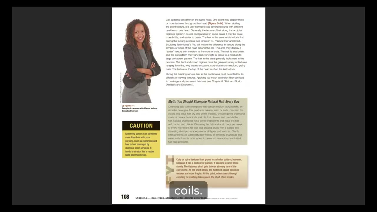 STUDY WITH ME! Milady Natural Hair Care & Braiding - Hair Part 2