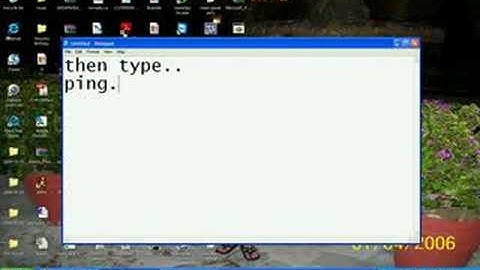PING and TRACERT (cmd)