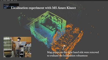 Localization on a prior 3D map with Azure Kinect