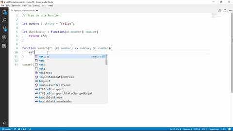 Tipo de una función | Funciones como parámetros | Funciones | Programando en TypeScript