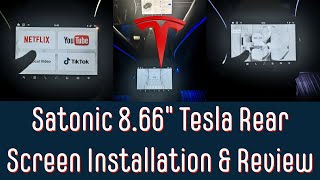 Tesla Model 3/Y Rear Entertainment Screen (Satonic) - Installation & Review