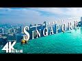 FLYING OVER SINGAPORE 4K UHD - Relaxing Music Along With Beautiful Nature Videos - 4K Video Ultra HD