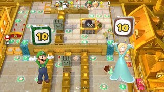 Super Mario Party Partner Party #472 Tantalizing Tower Toys Luigi & Rosalina vs Hammer Bro & Monty