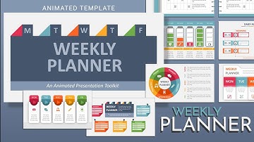 Weekly Planner PowerPoint Toolkit Template - Check out the engaging animations!