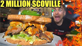 ATTEMPTING TEXAS'S SPICIEST SANDWICH CHALLENGE (2.5 Million Scoville)! Joel Hansen