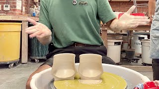 867. Throwing Mugs for Beginners with Hsin-Chuen Lin~ a Class Demo at Palo Alto Art Center
