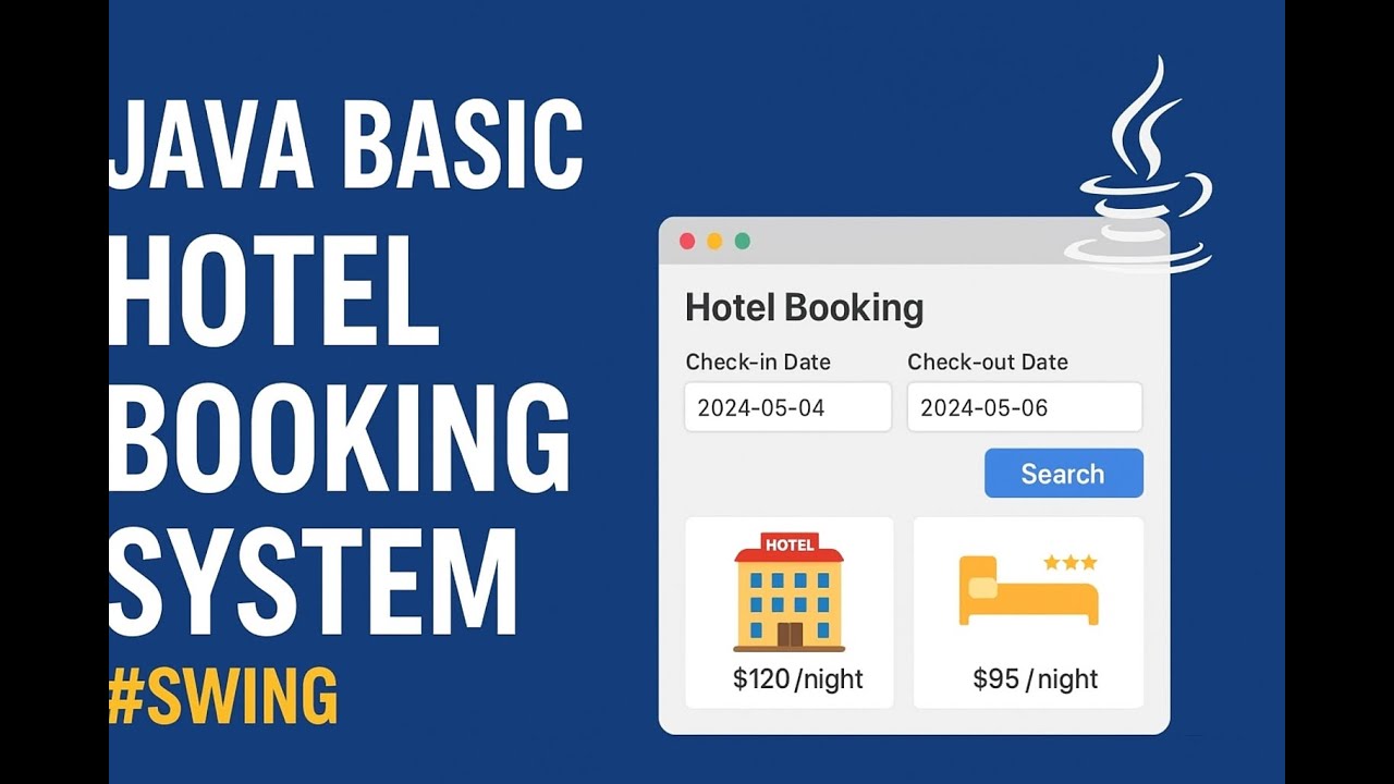 Java Basic Hotel Booking System || #Swing - #java - YouTube