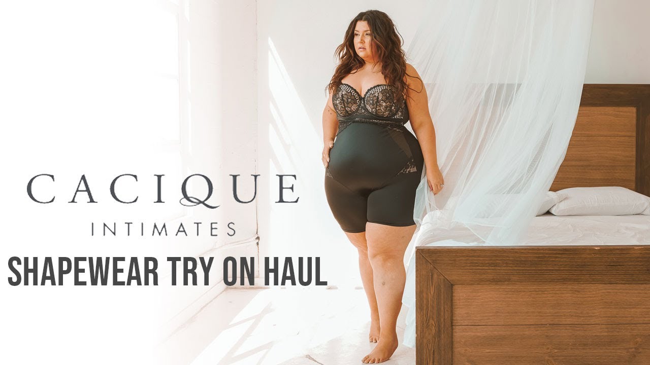 PLUS SIZE FASHION TRY ON HAUL  Let's talk SHAPEWEAR WITH CACIQUE