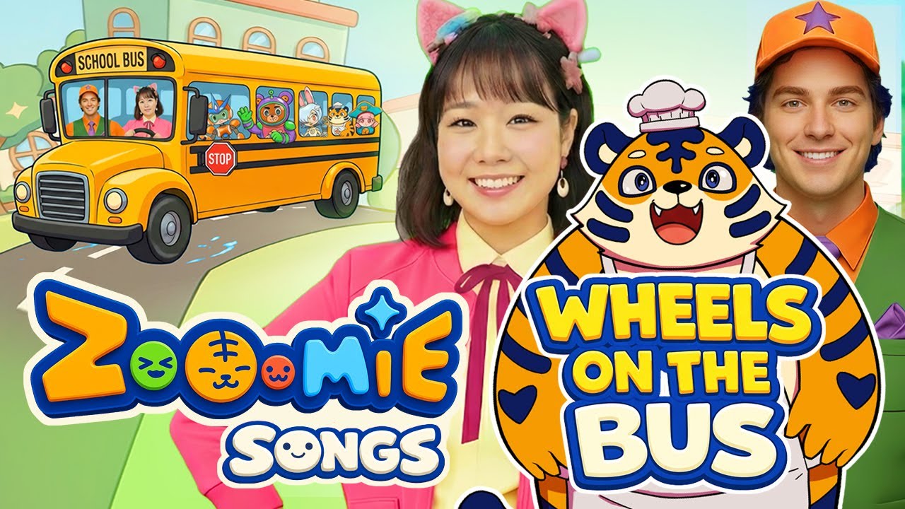 Wheels on the Bus | Sing & Move Along with Zooomie Friends