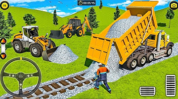 Train Track Builder Simulator #2 - City Construction JCB Game 3D - Android Gameplay