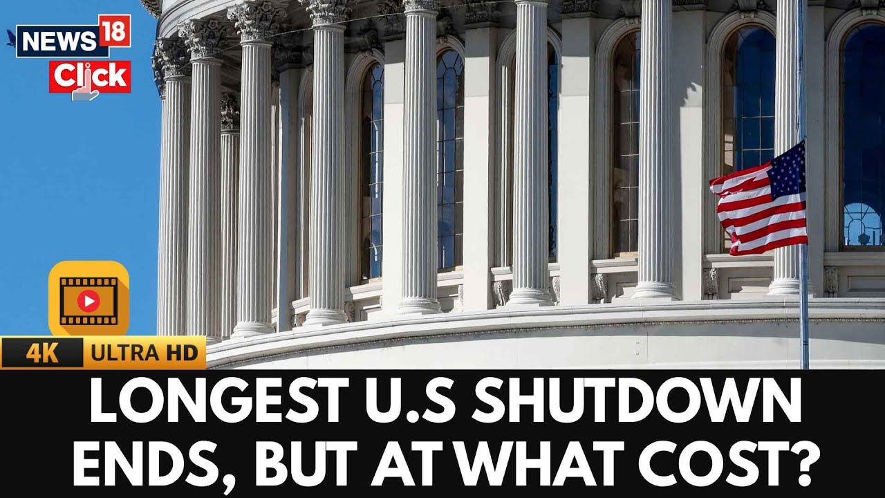 Longest U.S. Government Shutdown Ends After 43 Days | Trump Signs ...