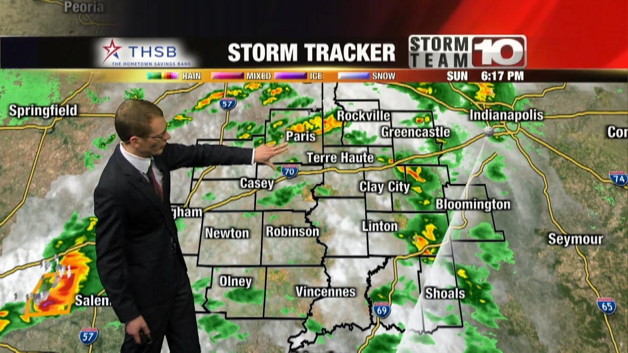 Tracking showers and storms this evening - YouTube