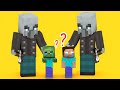 Monster school  oh no baby herobrine and baby zombie  minecraft animation