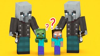 Monster School : Oh No, Baby Herobrine and Baby Zombie - Minecraft Animation