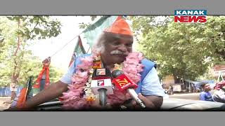 BJP Cuttack-Barabati MLA Candidate Purna Chandra  Mohapatra Indulge In Massive Campaign For Election