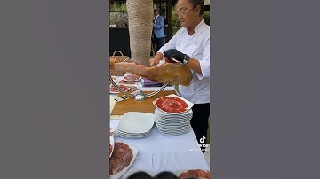Cortando un jamón de principio a fin en 25 Segundos #timelapse #jamoniberico