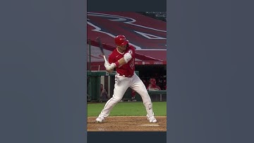 Mike Trout Slow Motion Home Run Baseball Swing Short