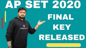 Final key Released -AP SET 2020 #apsetfinalkey2020 #aimacademy #ahamedsir