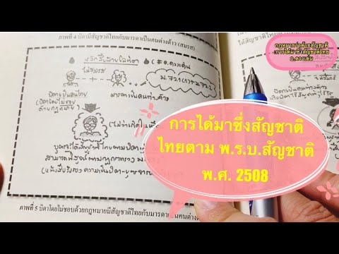 การได้มาซึ่งสัญชาติไทย: กฎหมายระหว่างประเทศแผนกคดีบุคคล