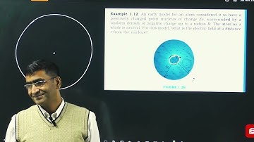 An early model for an atom considered it to have a positively charged point nucleus of charge Ze, s