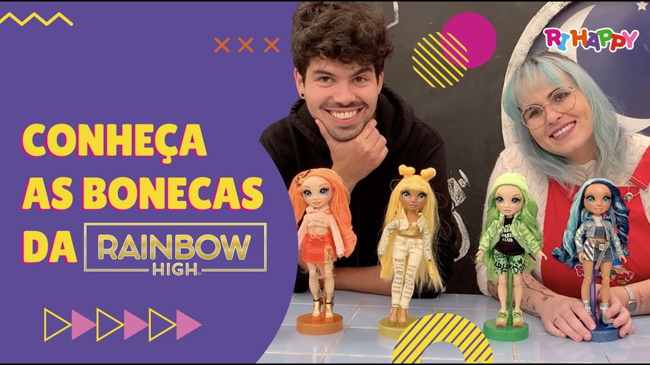 Muita cor e estilo com as bonecas Rainbow High I HappyTube 