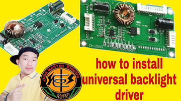 how to install backlight driver of led/lcd tv,step by step tutorial, Jude Master