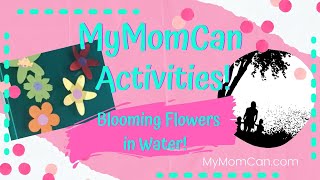 Blooming flowers kids sensory bin activity