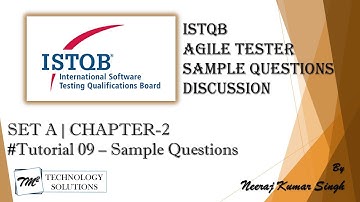 ISTQB Agile Tester Sample Questions | Tutorial 9 | SET A | Chapter 2 | ISTQB Mock Question TM SQUARE