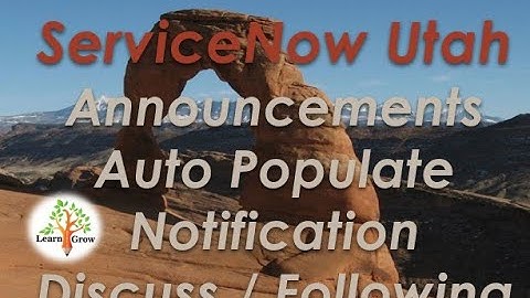 Explore Utah || Annoucments - Auto Populate - Side Bar- Discuss / Follow - Next Exp. Notifications