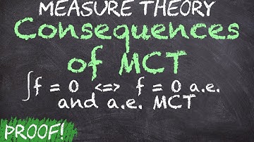 The Monotone Convergence Theorem | Consequences | Measure Theory