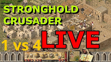 Stronghold Crusader - Gameplay 1 vs4 | NO COMMENTARY