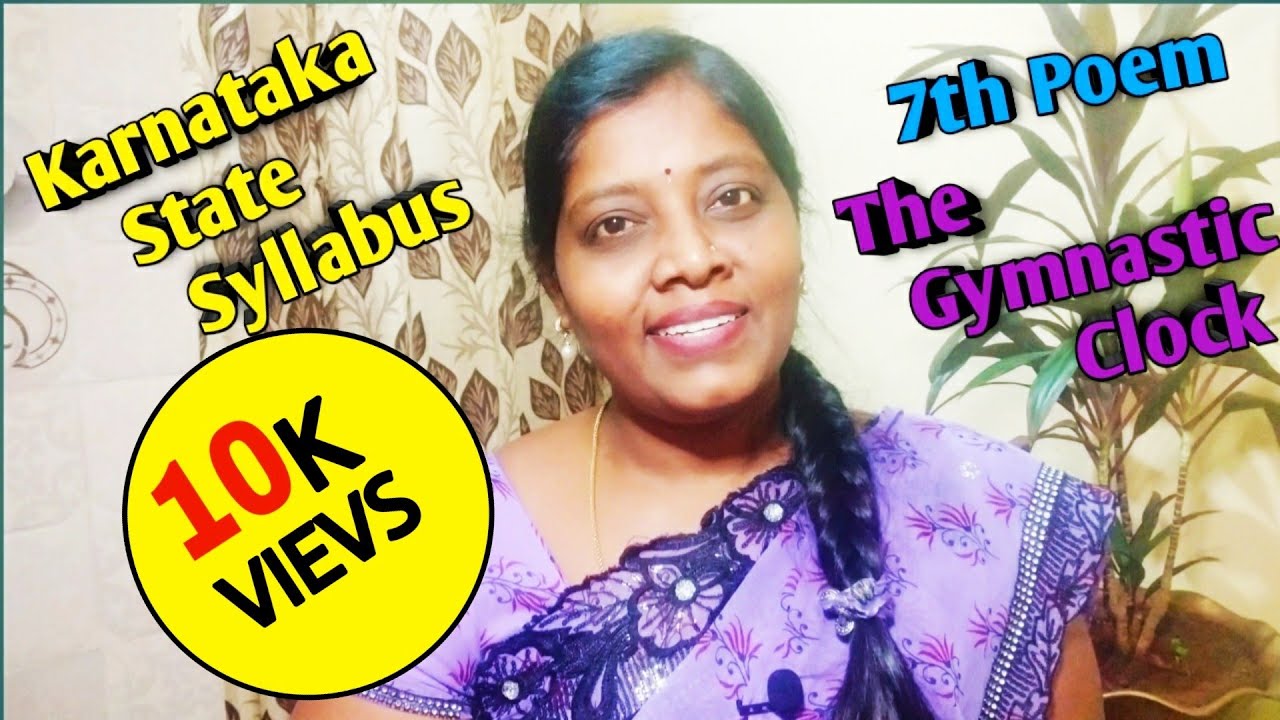 The Gymnastic Clock 7th std English PoemKarnataka State Syllabus YouTube