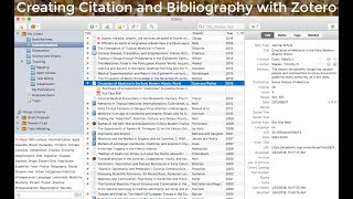 Creating Citation and Bibliography with Zotero in Microsoft Word