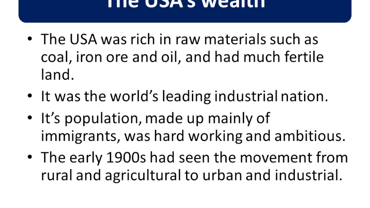 1 Why Was There An Economic Boom In The USA YouTube